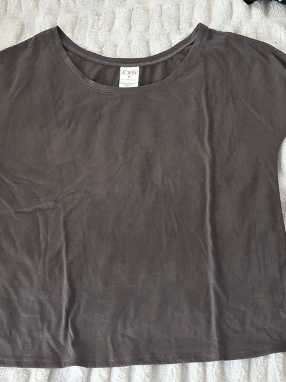 CVG Short Sleeve Slouchy Tee in Charcoal Size Medium Like New